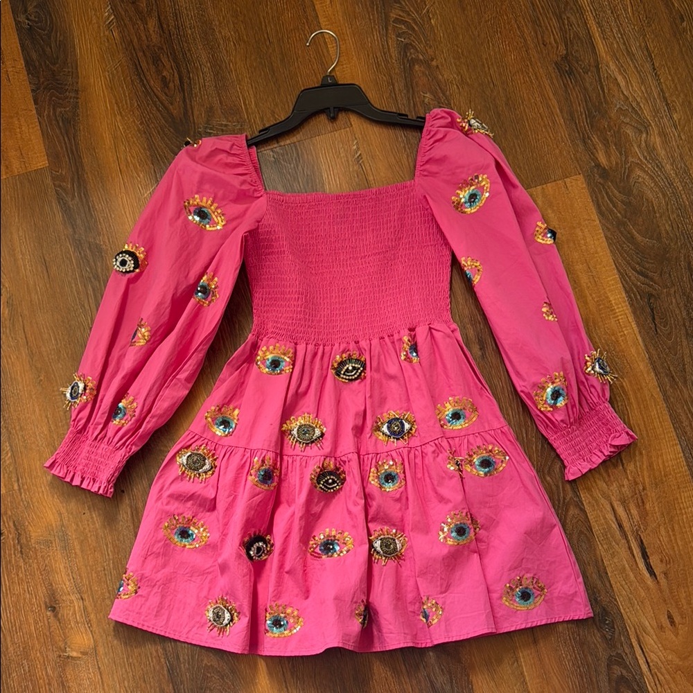 QUEEN OF SPARKLES Pink Mini Dress